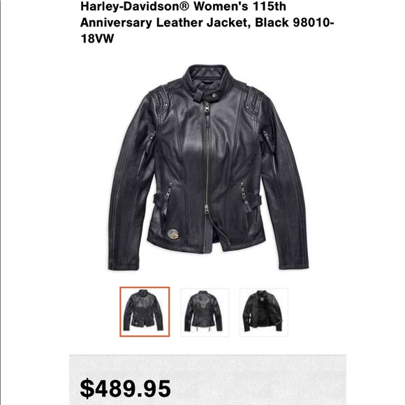 Harley-Davidson® 115th Anniversary Leather Jacket - Picture 4 of 4